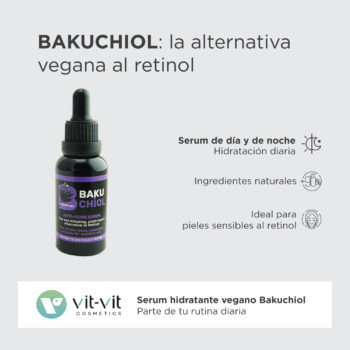 Serum facial hidratante Bakuchiol, la alternativa vegana al retinol