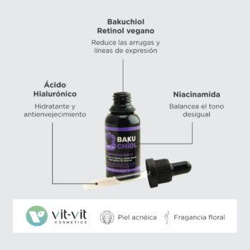 Serum facial hidratante Bakuchiol, la alternativa vegana al retinol