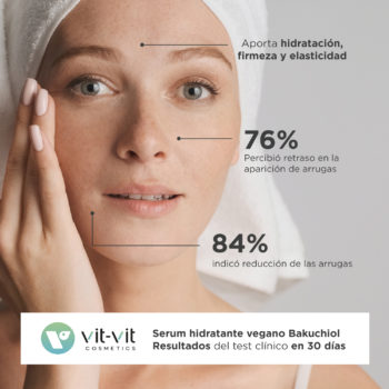 Serum facial hidratante Bakuchiol, la alternativa vegana al retinol test clinico