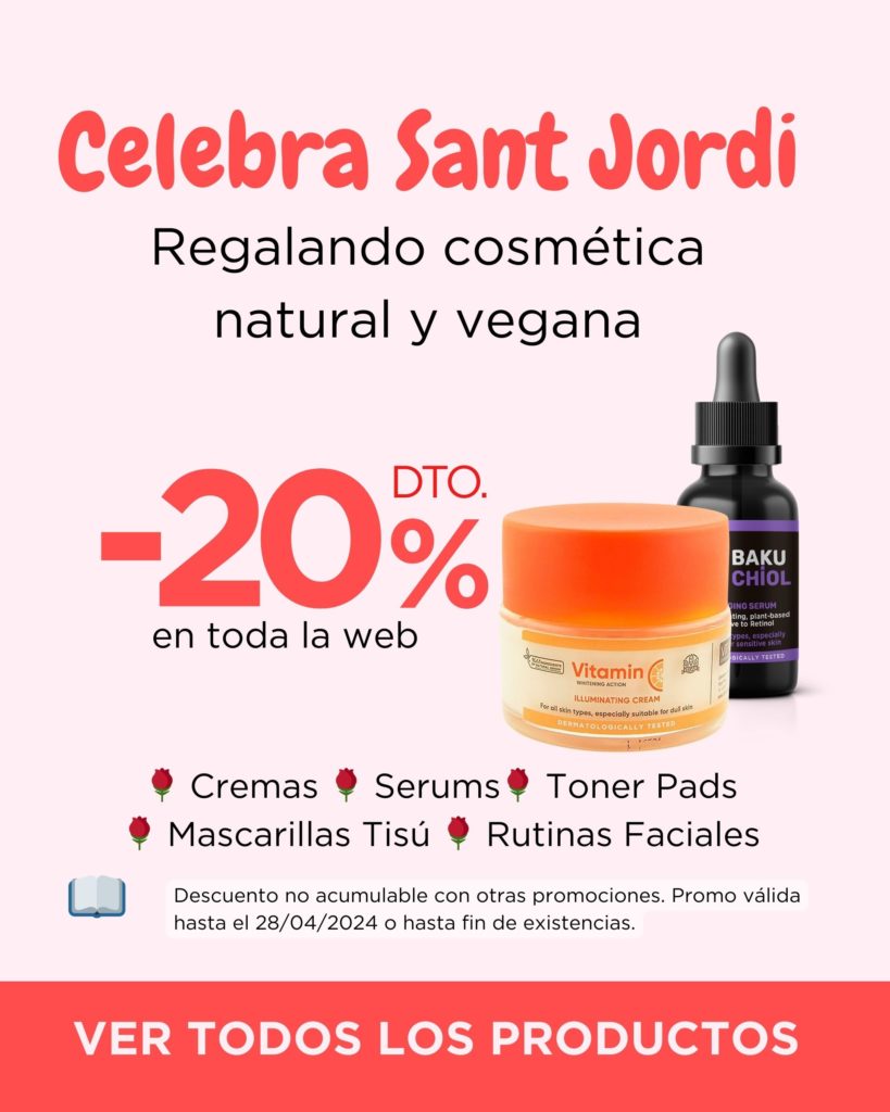 Celebra Sant Jordi con Cosmetics Natural y Vegana